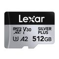 Karta pamäte Lexar High-Performance Silver Plus microSDXC 512GB + adaptér