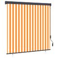 vidaXL Vonkajšia zatemňovacia roleta 160x250 cm biela a oranžová