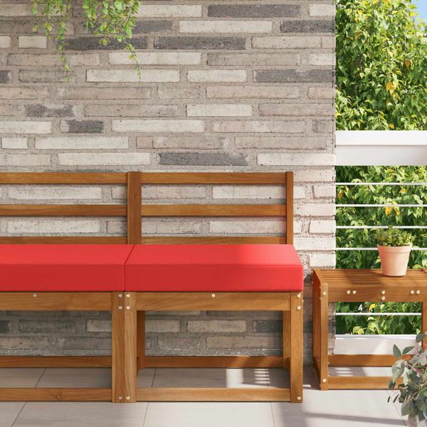 vidaXL Vankúš na vonkajšiu pohovku Červená 60 x 60 x 8 cm Polyester