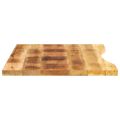 vidaXL Stolová doska so zakrivením 100x60x2,5 cm surový mangový masív