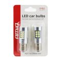 LED CANBUS 3030 24SMD 1156 BA15S P21W Biela 12V/24V
