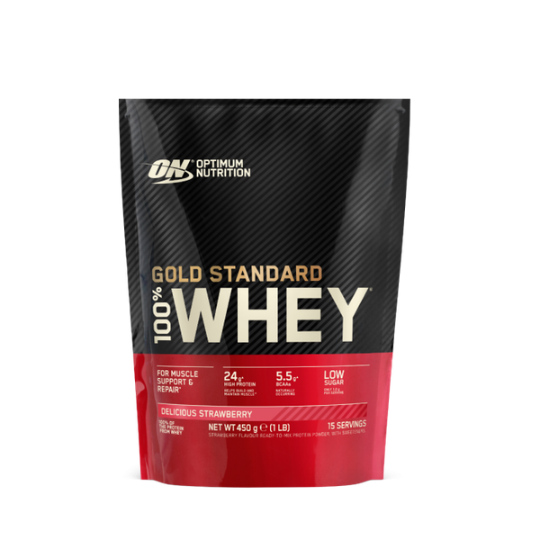 100% Whey Gold Standard - Optimum Nutrition, jahoda, 450 g