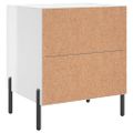vidaXL Nočné stolíky 2 ks lesklé biele 40x35x47,5 cm kompozitné drevo