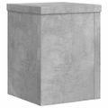 vidaXL Stojany na rastliny 2 ks betónovosivé 15x15x20 cm kompoz. drevo