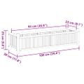 vidaXL Kvetináč 100x30x25 cm bambus