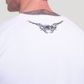 Tričko Tribal Ribbed White - GymBeam, veľkosť XL