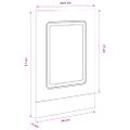 vidaXL Panel umývačky riadu Kalmar hnedý dub 45x1,5x57 cm kompozitné drevo