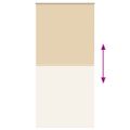 vidaXL Roleta Zatemnenie Béžová 90x210 cm Šírka látky 85,7cm Polyester