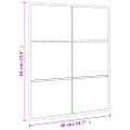 vidaXL Nástenné zrkadlo čierne 50x60 cm obdĺžnikové železné