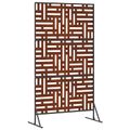 vidaXL Záves na zabezpečenie súkromia 100 x 50 x 180 cm Hrdzavý