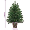 vidaXL Umelý vianočný stromček so stojanom Zelená 75 cm PVC, PE a oceľ