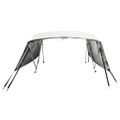 vidaXL Strieška Bimini so 4 oblúkmi a stenami 243x(185-198)x137 cm