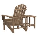 vidaXL Záhradná stolička Adirondack so stolíkom jedľový masív hnedá