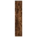 vidaXL Knižnica dymový dub 57x28,5x141 cm kompozitné drevo