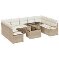 vidaXL Súprava záhradných pohoviek 10 ks 9-Počet miest