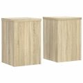 vidaXL Stojany na rastliny 2 ks dub sonoma 25x25x35cm kompozitné drevo