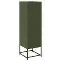 vidaXL Highboard Olive Green 36x39x123 cm Oceľ valcovaná za studena