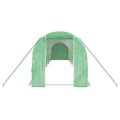 vidaXL Fóliovník s oceľovým rámom zelený 20 m² 10x2x2 m