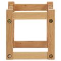 vidaXL Stojan na víno pre 6 fliaš 37x21x21 cm masívne dubové drevo
