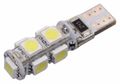 Žiarovka 9 SMD LED 12V T10 s rezistorom CAN-BUS ready biela