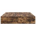 vidaXL Rám postele s úložným prostorem Dymová dub 140 x 190 cm