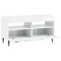 vidaXL LED TV kabinet Biela s vysokým leskom Kompozitné drevo