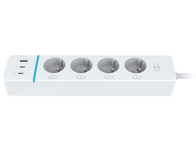 IMMAX NEO LITE SMART inteligentný predlžovací prívod/ 4x FR zásuvka/ 1x USB/ 2x USB-C/ Power delivery/ Wi-Fi/ biely/ TUYA Kábel, predlžovací, napájací, pre inteligentný dom, 4× zásuvka (typ FR), Power delivery, 1× USB, 2× USB-C, Wi-Fi, 1,5m, TUYA, biely