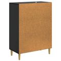 vidaXL Zásuvkový kabinet Čierna 66 x 34,5 x 90 cm Kompozitné drevo