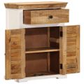 vidaXL Komoda bielo-hnedá 55x30x73 cm masívne surové mango