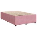 vidaXL Posteľ boxspring s matracom Ružová 120 x 200 cm Zamat