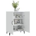 vidaXL Komoda biela 70x34x90 cm spracované drevo