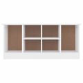 vidaXL Lavica na topánky ALTA biela 100x35x45 cm masívna borovica