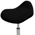 vidaXL Salónna spa stolička Čierna 50 x 50 x (58,5-74,5) cm Umelá koža