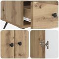 vidaXL Servírovacia skriňa Dub artisan 66 x 34,5 x 95 cm