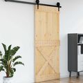 vidaXL Dvere NARVIK 95 x 210 cm Masívne borovicové drevo (neupravené)