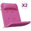 vidaXL Podložky na stoličku Adirondack 2 ks ružové oxfordská látka