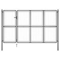 vidaXL Záhradná brána z ocele 350x200 cm antracitová