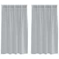 vidaXL Voile záclona 2 ks Tmavo šedá 140 x 140 cm Polyester
