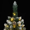 vidaXL Umelý úzky vianočný stromček 150 LED 150 cm