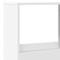 vidaXL Knižnica biela 100x33x175 cm kompozitné drevo