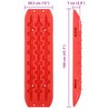 vidaXL Záchranná doska 2 ks Červená 106 x 30,5 x 7 cm Reinforced Nylon