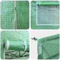 vidaXL Skleník s rýchlo postaviteľným rámom Zelená 200 x 200 x 300 cm