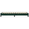 vidaXL Posteľný rám s boxspringom tmavozelený 90x190 cm zamat
