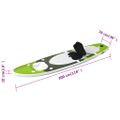 vidaXL Nafukovací Stand up paddleboard, zelený 300x76x10 cm