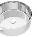 vidaXL Umývadlo 40x15 cm keramické strieborné