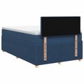 vidaXL Posteľ boxspring s matracom Modrá 120 x 190 cm Látka