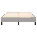 vidaXL Posteľný rám s boxspringom bledosivý 120x200 cm látka