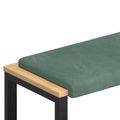 vidaXL Vankúš na lavičku Zamat Morská zelená Hĺbka 35 cm