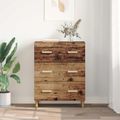 vidaXL Servírovacia skriňa Staré drevo 69,5 x 34 x 90 cm