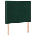 vidaXL Posteľný rám boxsping s matracom tmavozelený 90x200 cm zamat